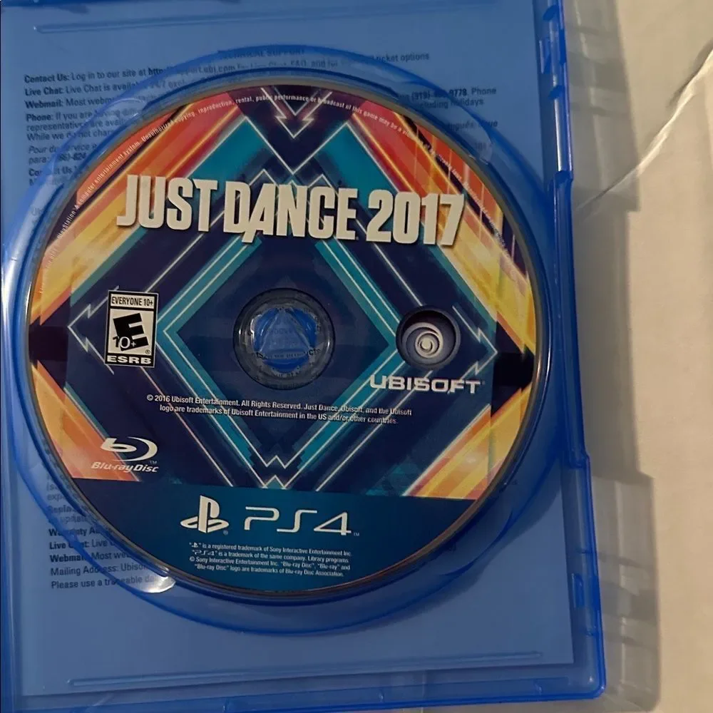Just Dance 2017 for PS4 - Vibrant Blue Cover